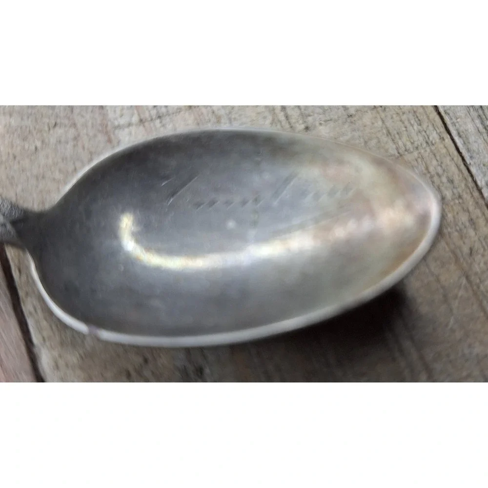 Vintage Cambrai France Souvenir Spoon Double Headed‎ Eagle Crest Heraldic